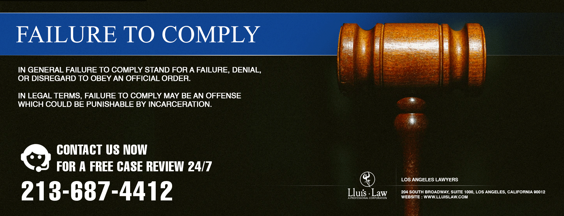 Fail To Comply Criminal Defense Lawyer